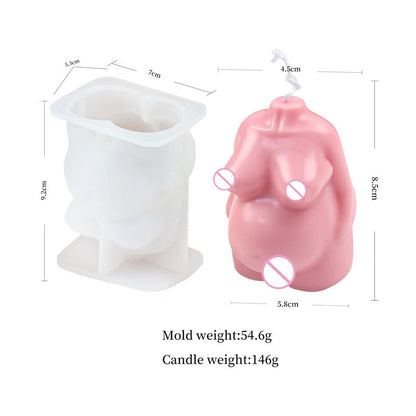 3D Body Silicone Candle Mold DIY Creative Men Women Human Plaster Epoxy Resin Aromath Soap Molds Art Craft Home Decoration