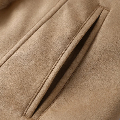 Vintage Patchwork Women's Faux Fur Trim Coat Urban Lapel Full Sleeve Female Jacket Female 2026 Spring Winter Lady Streetwear New