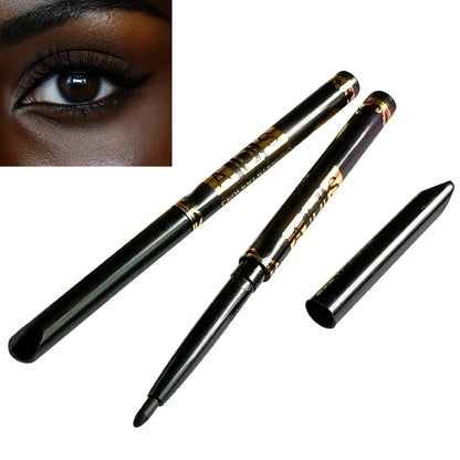 2Pcs Waterproof Black Brown Eyeliner Pencils-Smudge-Proof, Long-Lasting &Beginner-Friendly Smooth High Pigmented Punk...