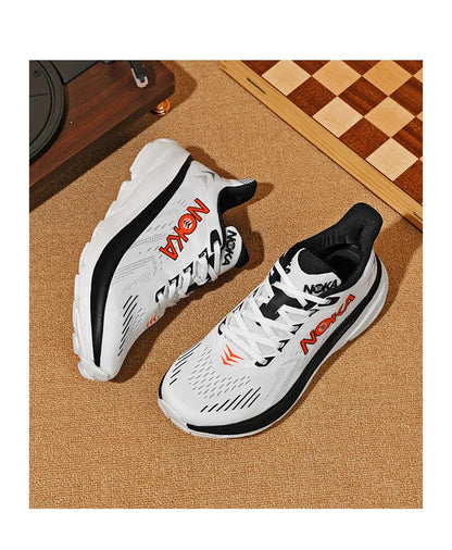 Marathon Carbon Plate Air Cushion Men Sports Running Shoes Breathable Lightweight Women's Comfortable Athletic Nonskid Sneakers - Kimlud