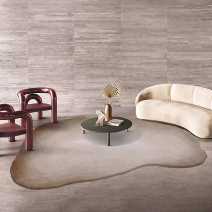 Wabi sabi Style Carpets for Living Room Luxury Bedroom Decor Gray Carpet Irregular Shape Plush Rug Fluffy Soft washable Mat