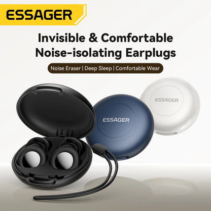 ESSAGER Noise Cancelling Ear Plugs for Sleeping Soft Silicone Sleep Earplugs Noise Reduction Earbuds for Sleep Work Study Travel - Kimlud