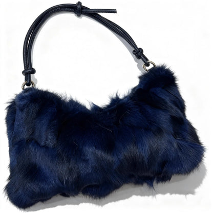 Winter Fox Fur Bag Women's  Bag Fashion  Handbag Ladies Bags Purses Women Shoulder Bag Real Silver Fox Fur Messenger Bags