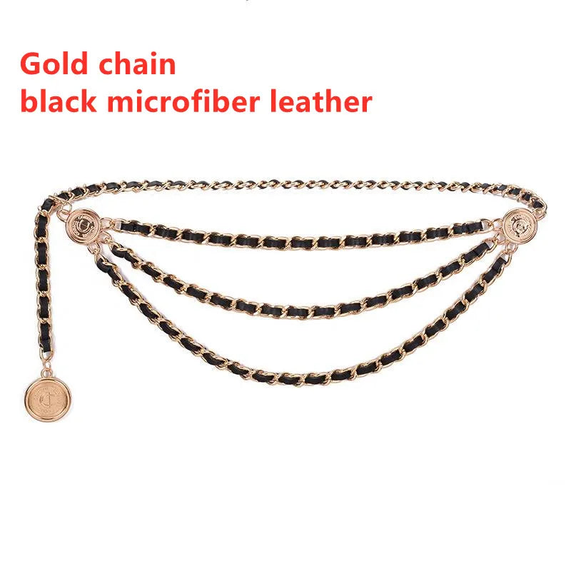 Metal Tassel Chain Waist Chain Belt For Women Temperament Retro Pendant Decoration Simple Durable Thin Belt | Kimlud Mid...