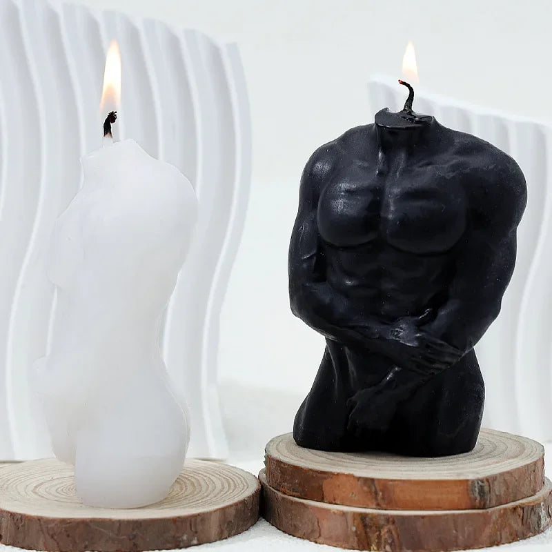Male Styling Aromatherapy Candle Body Ornament Birthday Candles Aromatherapy Candle Gift m
