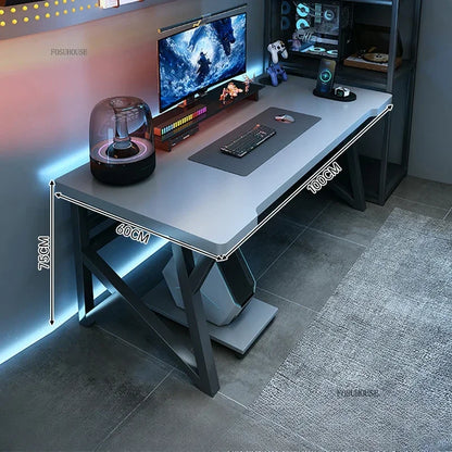Modern Double Computer Desks Home Desktop E-sports Gaming Table Bedroom Simple Desk Student Study Tables Office Furniture EE Z - Kimlud
