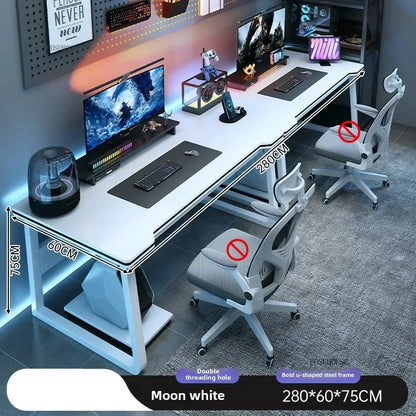 Modern Double Computer Desks Home Desktop E-sports Gaming Table Bedroom Simple Desk Student Study Tables Office Furniture EE Z - Kimlud
