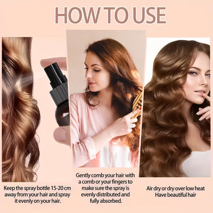 GSWP Keratin Hair Spray contains castor oil and argan oil, quickly absorbed, moisturize hair, leave it non-greasy.100ml - Kimlud