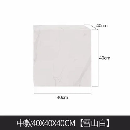 Bedroom Marble Table Luxury White Unique Minimalist Sofa Side Table Square Aesthetic Mesas De Centro Para Sala Room Furniture - Kimlud