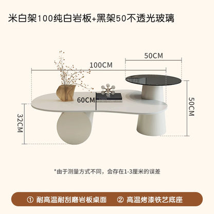 Creative Aesthetic Side Table Luxury Space Saving Coffee Tables Minimalist Modern Mesa De Centro De Sala Living Room Furniture - Kimlud