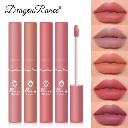 12 Colors Liquid Lipstick Nude Matte Sexy Waterproof Long Lasting Lip Gloss Moisturizing Velvet Non-stick Cup Lip Glaze Makeup