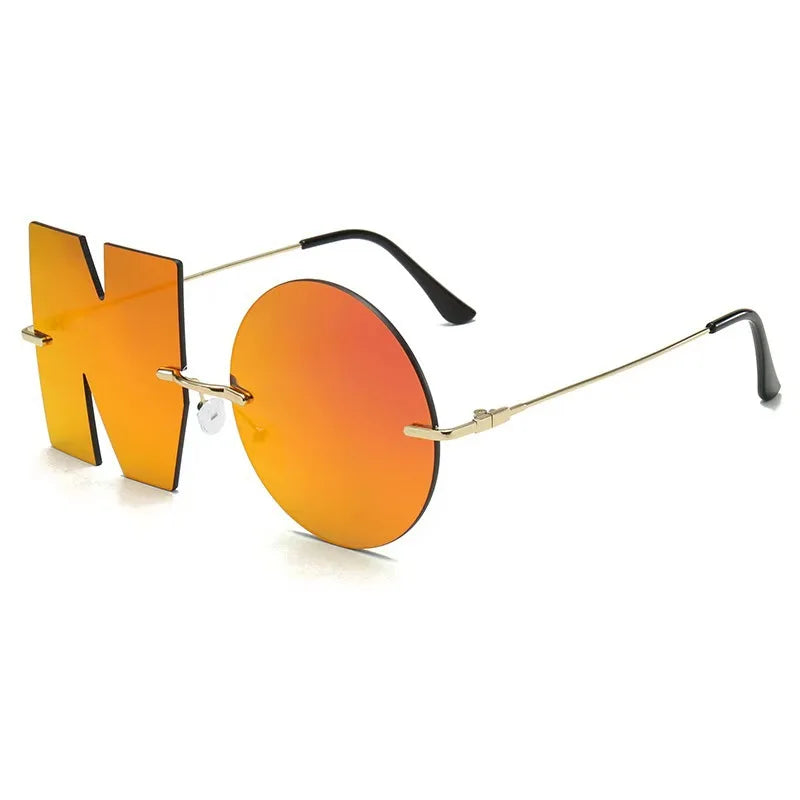 “NO”！ Styling Sunglasses FASHION Sunglasses Metal Eyeglass Frame Colorful Eyeglass Lenses Alien Glasses | Kimlud...