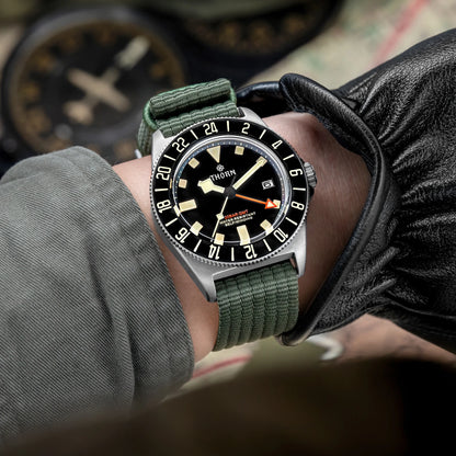 New THORN T020 Titanium GMT Watch FXD Diving 42mm NH34 Automatic Mechanical Movement Sapphire Luminous 200M Dive Men...