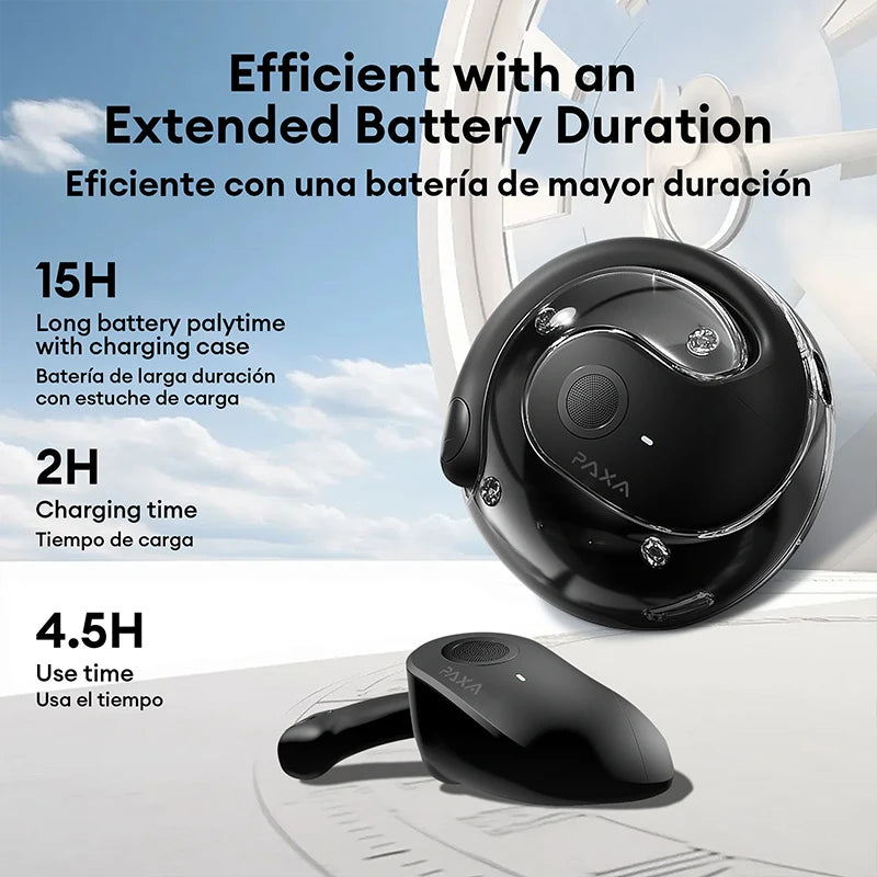 PAXA 2026 Upgraded Wireless Bluetooth AI Translator Earbuds Real-Time Voice Translation Headphones 144 Languages For Travel
