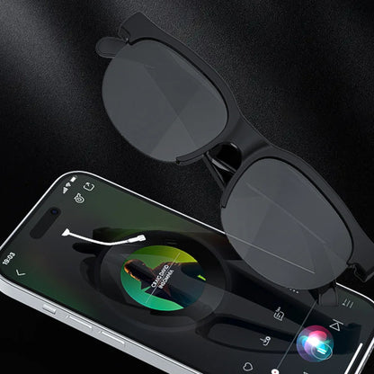 AI Intelligent Translation Glasses Bluetooth-Compatible 5.4 Smart Glasses Support 144 Languages Wireless Headset for Men & Women