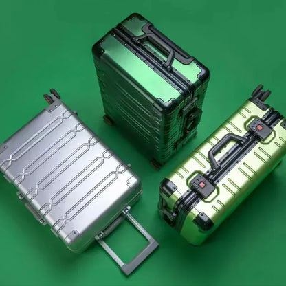 Large Capacity Trolley Suitcase Travel Bag Aluminum-magnesium Alloy Travel Suitcase Business Rolling Luggage