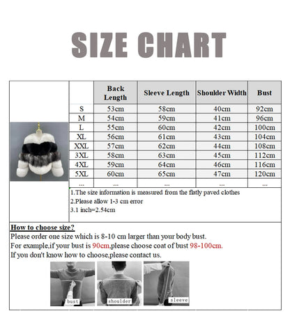 JANEFUR Real Fur Coat Women 2023 Mixed Color Custom Fashion Natural Fox Fur Jacket Female Drop shipping Warm Winter Outfit