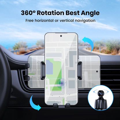 TOPK Car Phone Holder for Car Air Vent Telephone Holder for Car, 360° Adjustable Car mobile support for iPhones & Androids (4"-7 - Kimlud
