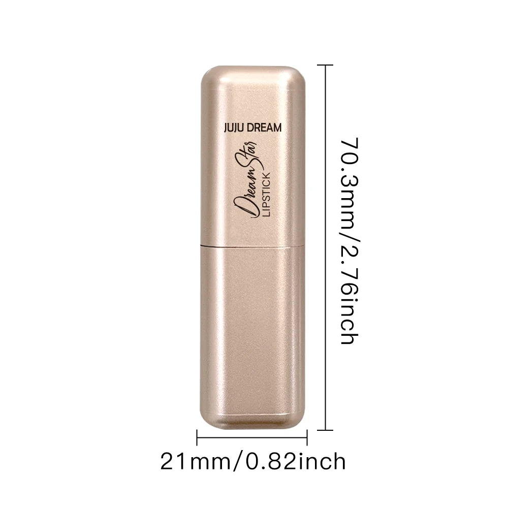 Pearlescent Pink Lipstick, Glitter Shimmer Lip Color, High-Pigment Long-Wear Waterproof Formula for Daily Beauty Looks