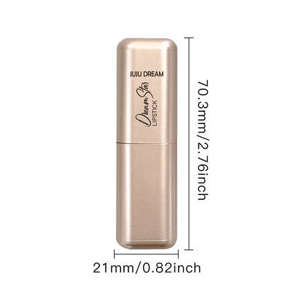 Pearlescent Pink Lipstick, Glitter Shimmer Lip Color, High-Pigment Long-Wear Waterproof Formula for Daily Beauty Looks