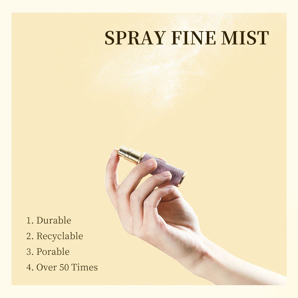 5ml Leather Perfume Atomizer Portable Liquid Cosmetics Containers Traveling Mini Perfume Refillable Bottles Empty Spray