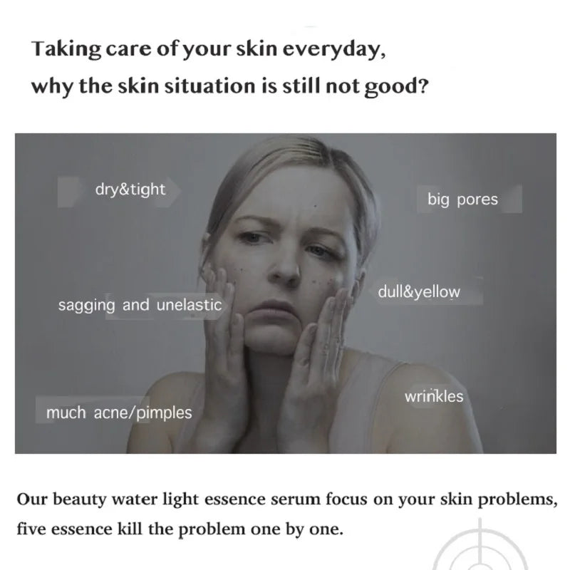 28 Bottles Skincare Revitalizer Hyaluronic Acid Ampoule Essence Moisturizer Face Toner Pores Shrinking Whitening Facial Serum