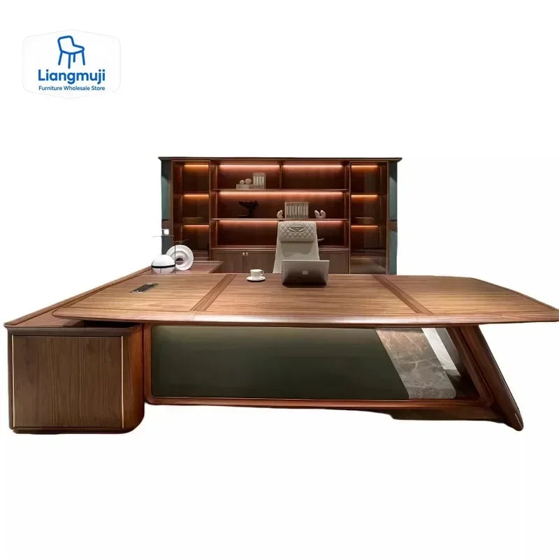 Storage Desktop Office Desk Writing Designer Height Organizer Office Desk Wooden Modern Luxury Mesa De Escritorio Furniture - Kimlud