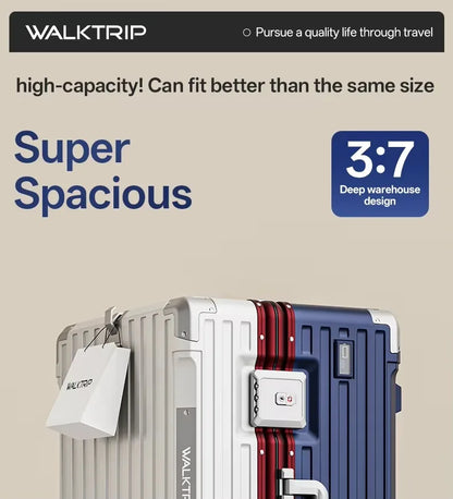Luxury Travel Suitcase High Quality Upgrade Thicken PC Material Rolling Luggage with Aluminum Frame TSA Lock...