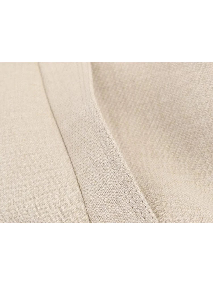 TFMLN Vintage Button Jacket For Women Stand Collar Autumn New Slim Casual Shoulder Pad  Outerwear Ladies Short Coat 2025