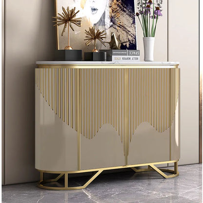 Narrow Luxury Living Room Cabinets Gold Classic French Narrow Living Room Cabinets Space Saving Meuble Rangement...