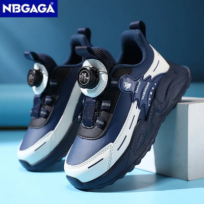 Boys Anti-Slip Waterproof Leather Running Shoes Outdoor Sports Walking Shoes Comfort Kids Sneakers For Autumn Winter...