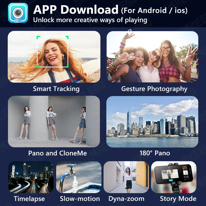 Q18 Desktop Following the shooting Mode Gimbal Stabilizer Selfie Stick Tripod with Fill Light for iPhone Cell Phone Smartphone