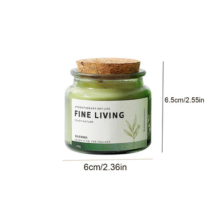 1pc Bedroom Aromatherapy Candle Cotton Core Soybean Wax Long lasting Fragrance Home Bedroom Atmosphere Light Luxury Aromatherapy