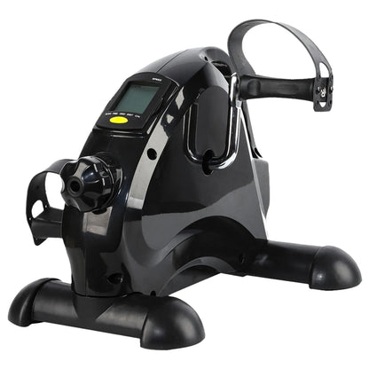 Mini Exercise Bike Arm and Leg Trainer Adjustable Peddler Exercise Bike LCD Display Foot Pedal Exercise Machine for Leg Training