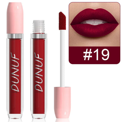 25 Color Velvet Matte Lipstick Liquid Waterproof Sexy Red Matte Lip Glaze Non-Stick Halloween Makeup Not Easy To Fade...