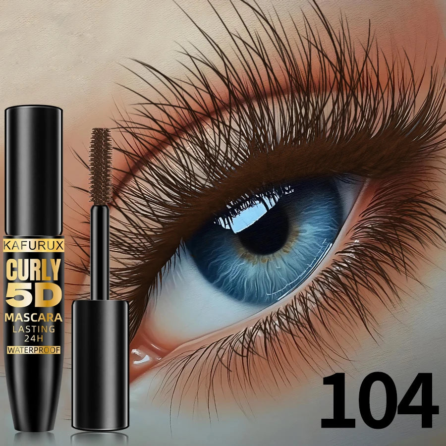9 Colors 5D Silk Mascara with Big Eye Waterproof Lengthened Sweat-proof Long Lasting Purple Green Black Mascara Korean...