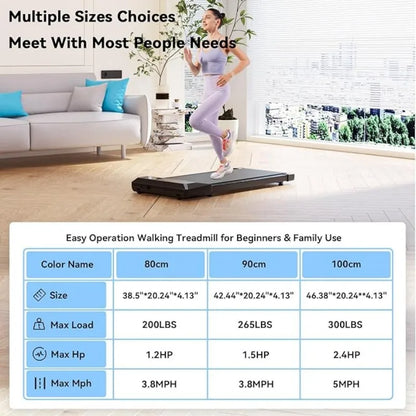Superun 2-in-1 Home/Office 2.5 HP Walking Treadmill,mini Treadmills for Small Spaces with APP & Remote Control - Kimlud
