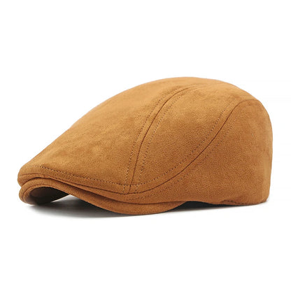 Fashion Berets Men Women Spring Autumn Suede Hats Herringbone Flat Cap Classical Artist Painter Hat Male Female Beret...