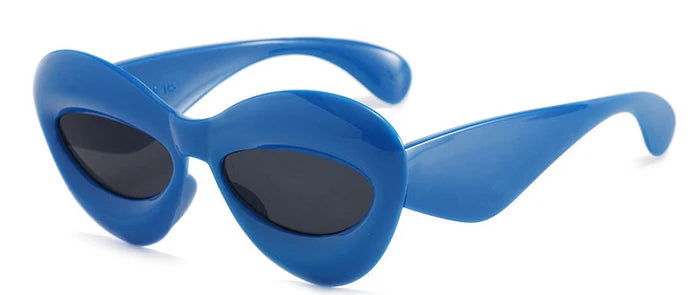 Candy Color Sexy Lip Y2k Cat Eye Sunglasses For Women Luxury Brand Yellow Blue Gradient Sun Glasses Men Punk Hip Hop...