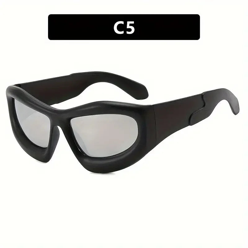 Vintage New Y2K Quirky-Shaped Stylish Glasses for Outdoor Cycling, Unique Eyewear for Women - Kimlud