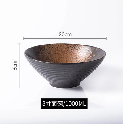 Ramen Bowl Japanese Tableware Noodle Ceramic Soup Tableware | Kimlud Premium Table