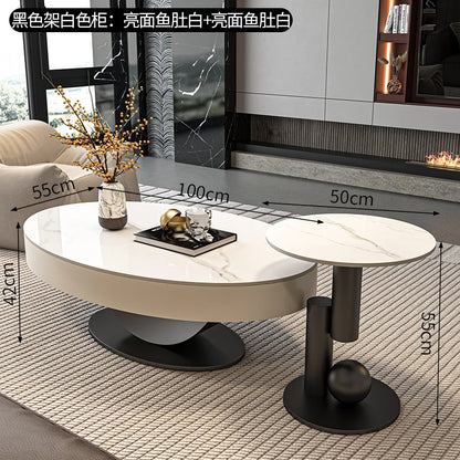 Space Saving Standing Coffee Table Nordic Decoration Living Room Designer Side Table Center Meubles Lounge Suite Furniture - Kimlud