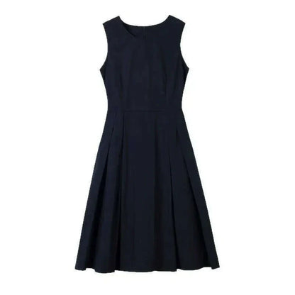 French Vintage Design Unique Summer New Hepburn Style Goddess Elegant Sleeveless Dress Fairy System Women's Dress China Origin