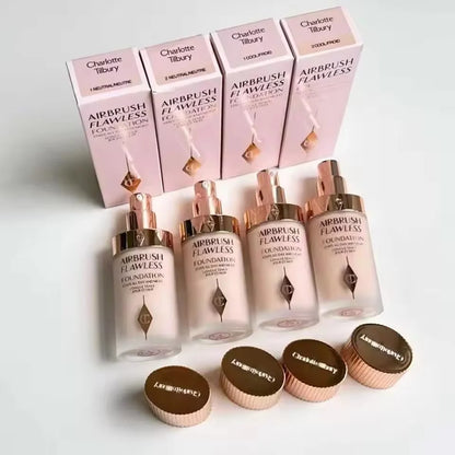 Charlotte Tilbury Liquid Foundation Super Grinding Bottle Oil Control Skin Beautifying Waterproof Sweat-proof Anti...