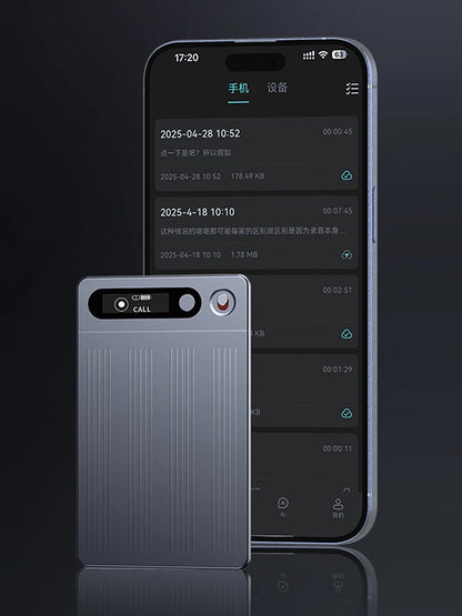 64G AI Voice Recorder Transcribe & Summarize Audio Recorder with Case Transcribe & Summarization with ChatGPT for Meetings/Calls