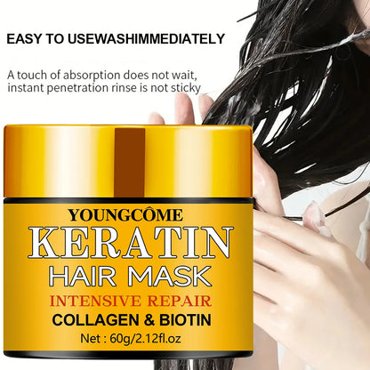 Hair Repairs Hair Mask Essential Oil Nourishing for Dry Damaged Biotin Collagen Keratin Treatment Hairs Conditioner Hair...