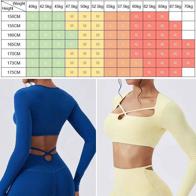 Cloud Hide HOT Girls Yoga Shirts Long Sleeve Blouses for Woman Sports Gym Fitness Running Top Pilates T-Shirt Workout Clothing - Kimlud