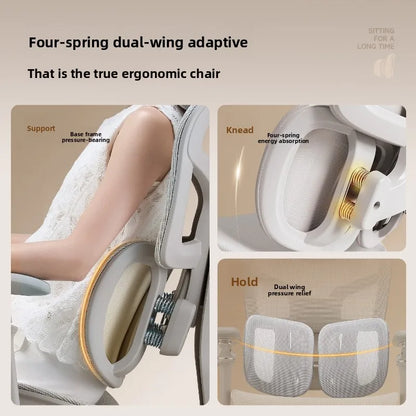 Esports Ergonomic Lift Chair Bedroom 6D Armrest Lumbar Support Computer Chair Household Comfortable Office Backrest Chair - Kimlud
