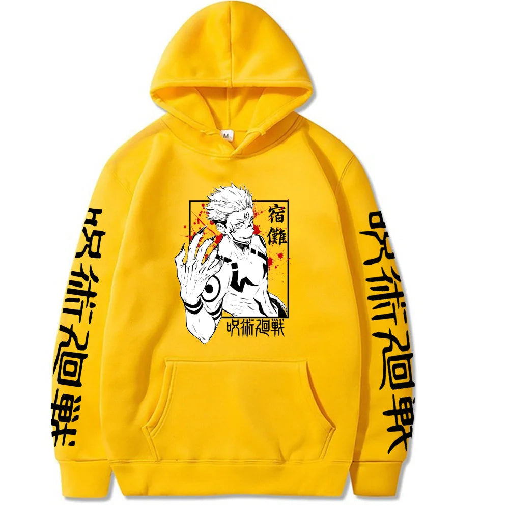 Ryomen Sukuna Hoodies Graphic Printing Sweatshirts for Fans Casual Long Sleeve Men/Women Clothing Sudaderas Hip Hop Hoody