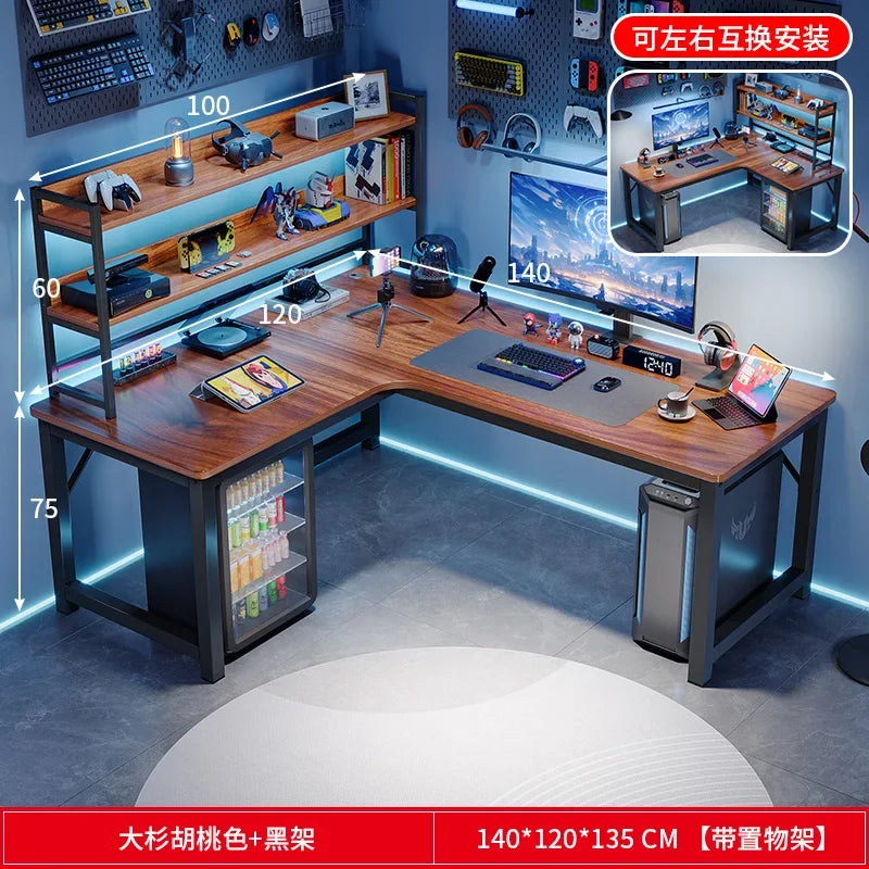 Study Storage Computer Desks Gaming Reading Pc Ergonomic Table Keyboard Notebook Accessories Mesas De Computador Home Furniture - Kimlud